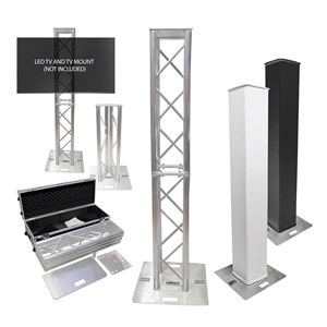 ProX Flex Tower Totem Package w/ATA Flight Case, Adjustable 3.3H - 6.6H trussing totems, trussing towers, ProX Direct, ProX, Flex Tower, Flex Tower Totem, adjustable tower
